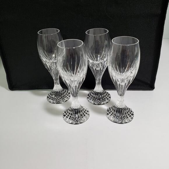 Baccarat Massena Cordial Liqueur Glass Set/4 Crystal 5 3/8" France Discontinued - Picture 4 of 11